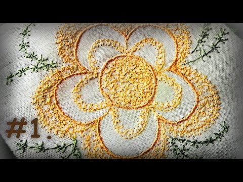 МАШИННАЯ ВЫШИВКА С НУЛЯ.УРОК 1.Настройка швейной машины,простая вышивка для изделия.Способы практики