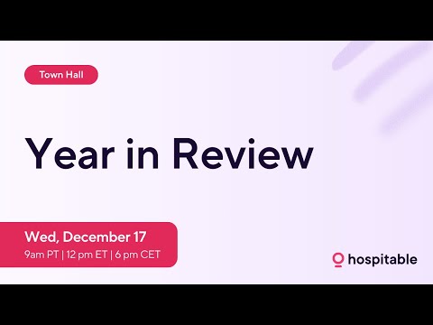 Year in Review - Hospitable Town Hall, December 17, 2025