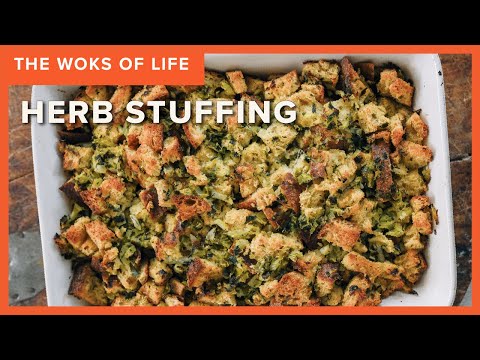 Our family's favorite Herb Stuffing (the stuffing recipe we'll be making from here on out!)