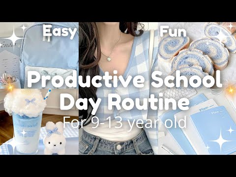 School Day Routine | Productive And Fun For Students ✨