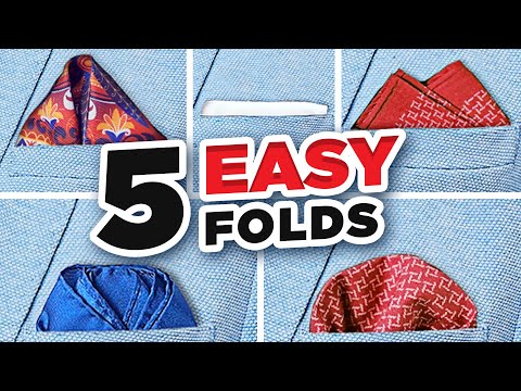 The ONLY 5 Pocket Square Folds You'll EVER Need! (5-Minute Guide)