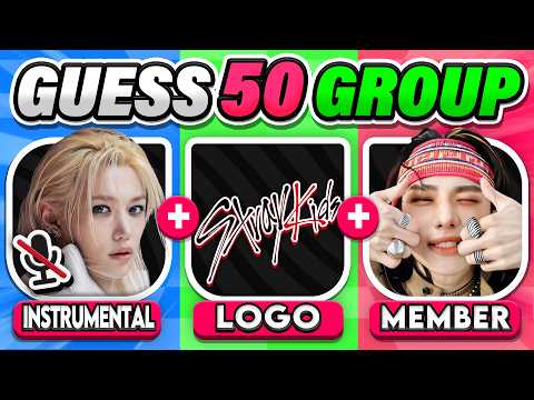 GUESS THE 50 KPOP GROUPS BY THE 3 CLUES ✨ {OLD AND NEW} | KPOP QUIZ 🎮