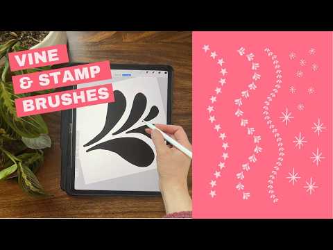 MAKE & SELL Procreate Brushes ✨ EASY Step-by-Step Tutorial for Vines, Borders, & Stamps #ipadart