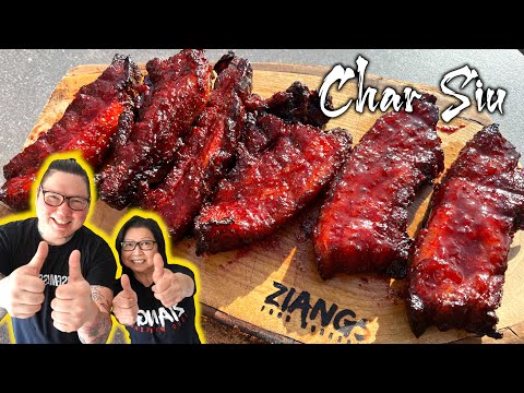 How Chinese Chefs cook Char Siu (Oven roasted) ๐ฅ๐ Mum and Son professional chefs cook