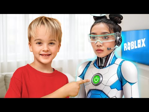 Chris and Mike play with Nanny Robot