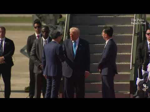 Donald Trump lands in South Korea ahead of summit in Gyeongju, meeting with China's Xi Jinping