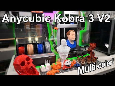 Is this better than the Bambu Labs A1?! - Anycubic Kobra 3 V2 Combo Full Review!