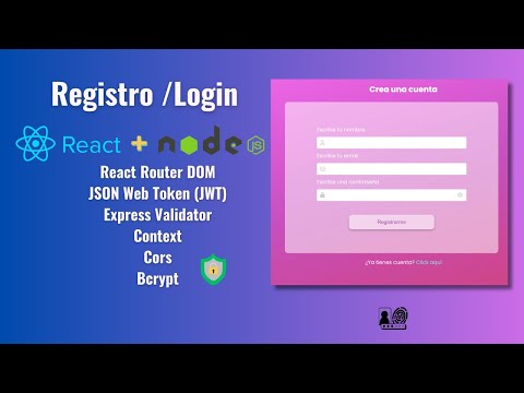 Cómo Crear Login y Registro con React y Node JS | Tutorial  Paso a Paso con Context + Bcrypt + Cors