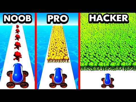 NOOB vs PRO vs HACKER MOB CONTROL