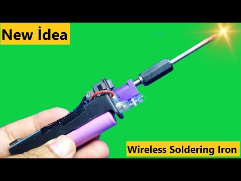 Brilliant idea:  How to Make a Wireless Soldering Iron - Don't Let Cables and Plugs Limit You