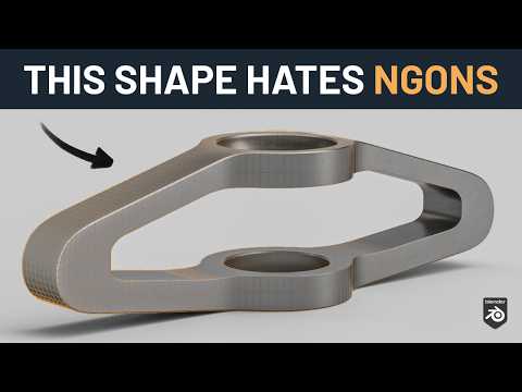 This Shape Hates Ngons (Blender Hard Surface Modeling Tutorial)