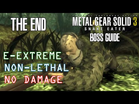 The End Boss Fight | Non-Lethal European Extreme (No Damage) | MGS3 Boss Guide
