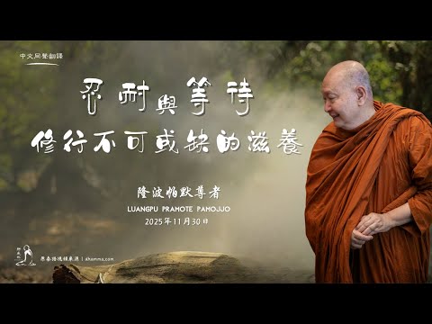 忍耐與等待：修行不可或缺的滋養——隆波帕默尊者｜2025年11月30日（同聲翻譯）