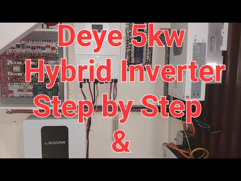 Deye 5KW Hybrid | On Grid | Step by Step and Easy installation | with LEODAR 51.2V battery | Part 1