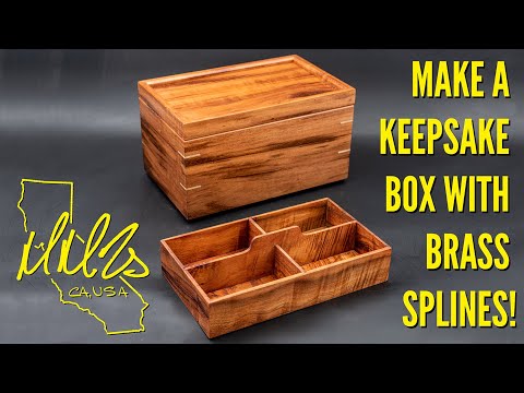 Keepsake Box Tutorial - Exotic woods with brass splines