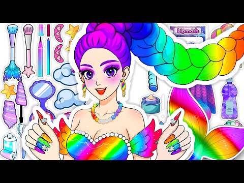 💖Paper DIY💖KPOP DEMON HUNTERS RUMI Colorful Hair Care +Skincare +Makeup +Fashion pt.2 Blind Bag