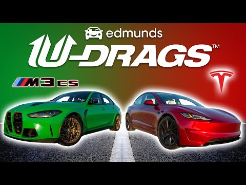U-DRAGS RACE: Tesla Model 3 Performance vs. BMW M3 CS | Handling, Quarter Mile & More