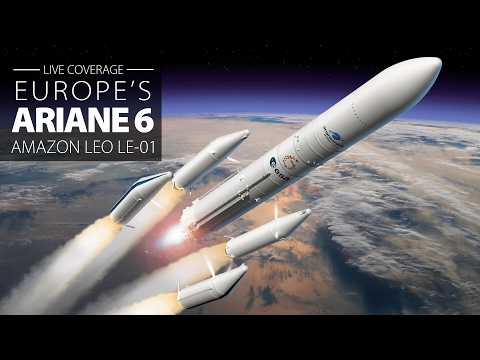 Watch Live: Arianespace launches 1st Ariane 6 rocket customer flight, carring Amazon Leo satellites