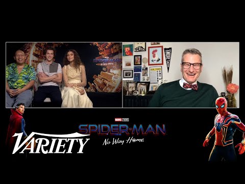 Zendaya, Tom Holland, and Jacob Batalon Talk 'Spider-Man: No Way Home'