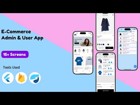 Complete Flutter E-Commerce App with Firebase & Riverpod (User & Admin App)