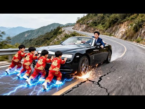 CEO’s brakes fail &about to crash, but 5 magical quintuplets save him—and discover he’s their dad!