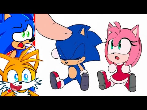 Chibi Sonic and Amy VS Finger...