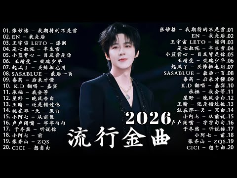 2026年一月最新歌曲  2026 KKBOX華語單曲排行週榜 🎶 總會有人，我會等，斷送青春愛錯人，跳楼机，會呼吸的痛｜周興哲、周杰倫 、王嘉尔、林俊傑 、G E M 鄧紫棋  一月強檔新曲