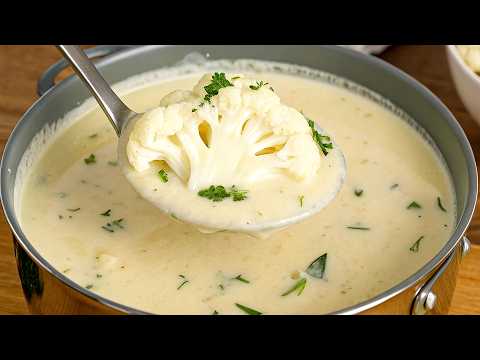 This cauliflower soup has helped me lose weight! Now I cook it every day!