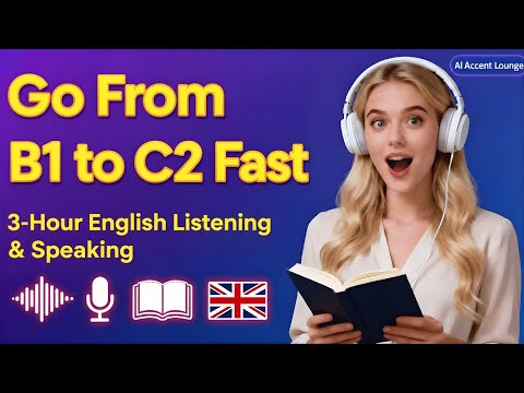 Go From B1 to C2 Fast | 3-Hour English Listening & Speaking Training for Real Fluency