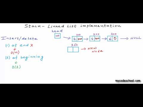 Data Structures: Linked List implementation of stacks