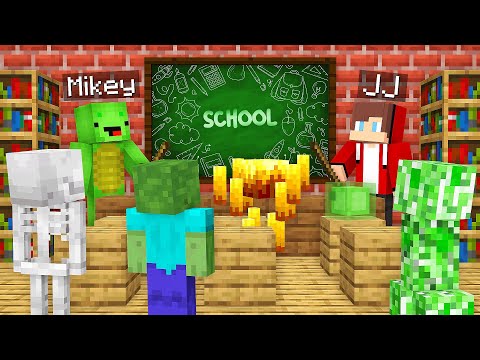 Mikey and JJ Opened a MOB SCHOOL in Minecraft (Maizen)