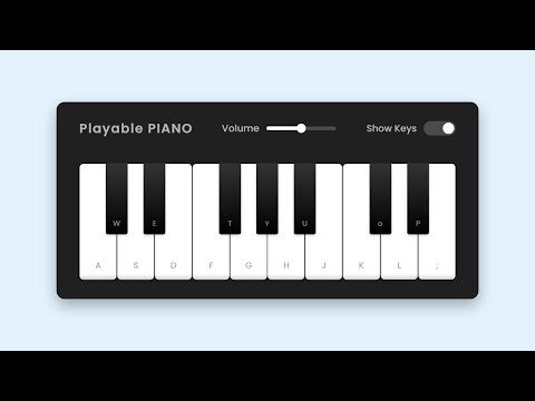 🎹 Build A Playable PIANO in HTML CSS & JavaScript | Virtual Piano in JavaScript
