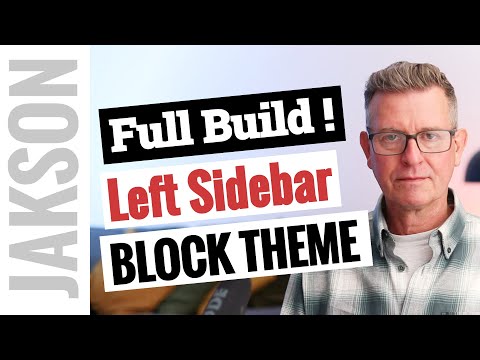 WordPress Speed build: A Left Sidebar Block Theme - fast !