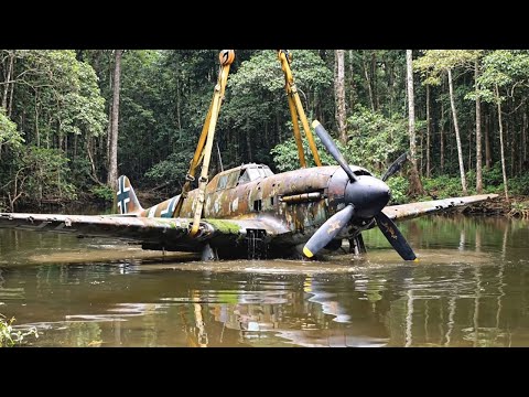 Abandoned WWII Fighter Plane Found in a Forest Lake — Full Restoration Journey