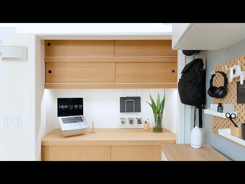 DIY Custom Built-In Closet from Scratch – Modern Home Office