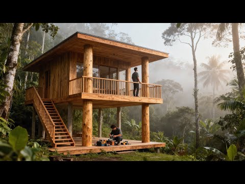 Two orphaned Brothers build a Cheap house in Jungle in just 7 Days | by @TrieuVanTinh1995