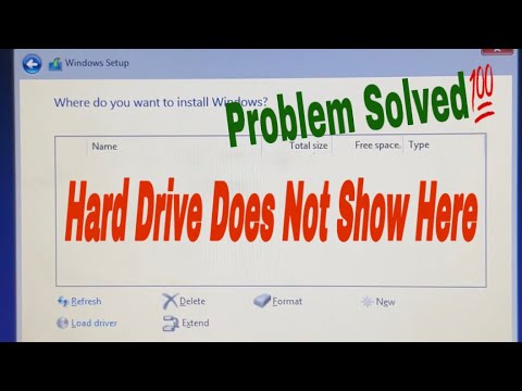 Hard Disk is Not Showing in Boot Menu | Hard Disk Partition Not Showing While Installing Windows
