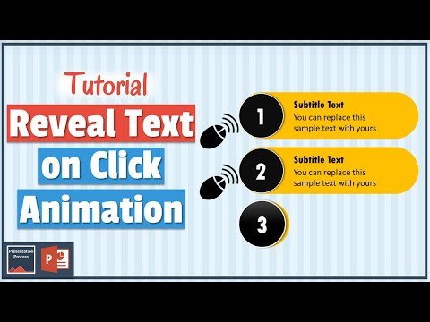 How to Reveal Text on Click with PowerPoint Animation