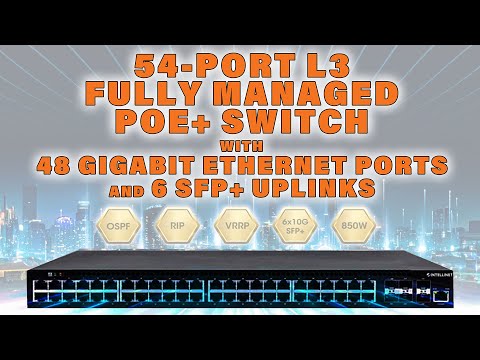 54 Port L3 Fully Managed PoE+ Switch