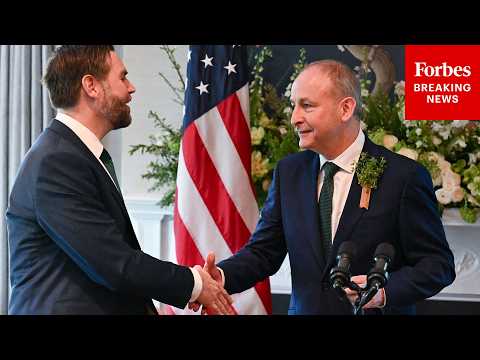 JUST IN: JD Vance Hosts Taoiseach Of Ireland Micheál Martin For St. Patrick's Day Breakfast