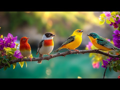 Soft Relaxing Piano with Bird Sounds | Gentle Nature Music for Healing and Peace