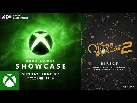 [Audio Description] Xbox Games Showcase 2025 | The Outer Worlds 2 & Grounded 2 Direct