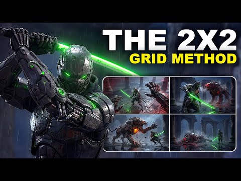 The NEW Way to Create Cinematic Films with AI (2x2 Grid Method)