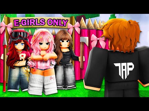 I Found an E-GIRL ONLY TEAM.. So I Went UNDERCOVER! (99 Nights in the Forest)