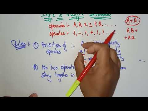Infix to Postfix conversions example | DS | Data Structures | Lec-15 | Bhanu Priya