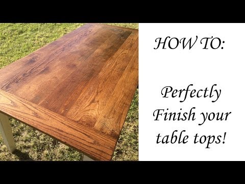 How to finish your dining table professionally!