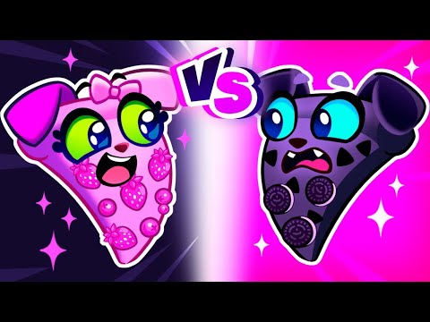 Boys vs Girls! 🍕 Pink vs Black Pizza Challenge | Who Makes It Better? | Fun Learning for Kids