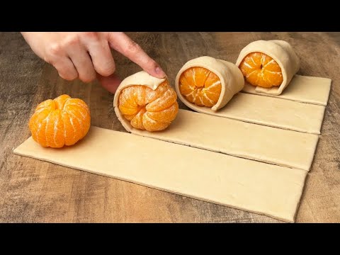 🍊If you have puff pastry and tangerines, I have a new Christmas dessert for you!
