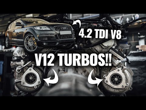 V12 TURBOS on a 4.2 TDI V8 Q7!?! 🐌🐌