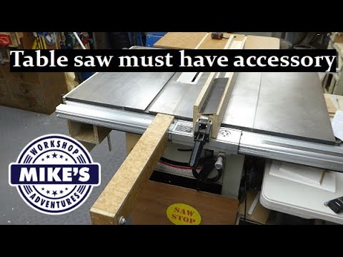 Table saw infeed support a must have accessory